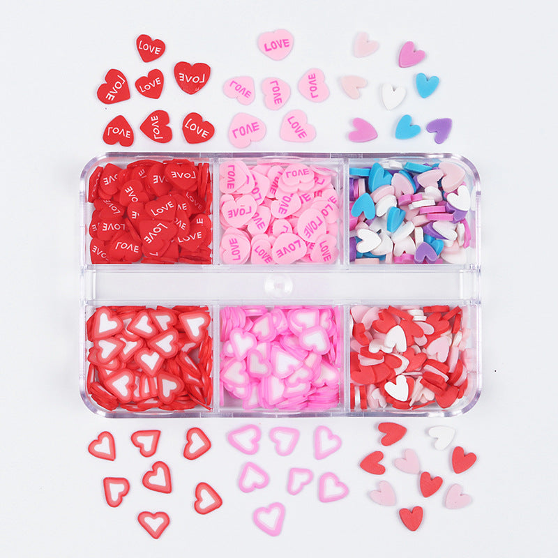 Holiday Polymer Clay Ornament Kit 6-Grid Boxed Christmas & Love Series