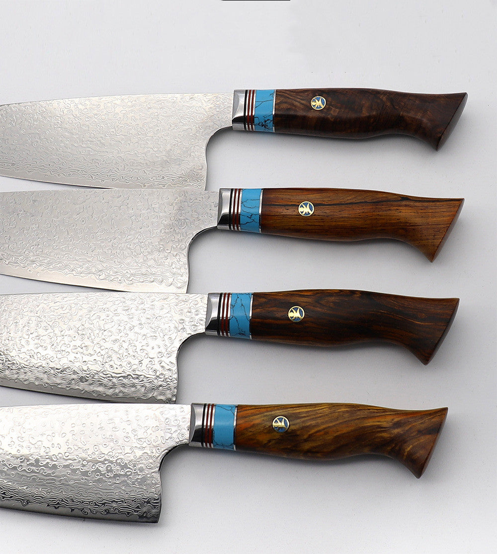 Damascus Steel Chef's Knife - 21 Inch Kitchen Slicing Knife with VG10 Steel
