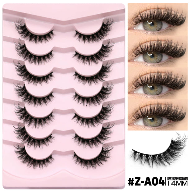 Natural False Eyelashes Without Eyeliner - Dense, Long Style, Multiple Variants
