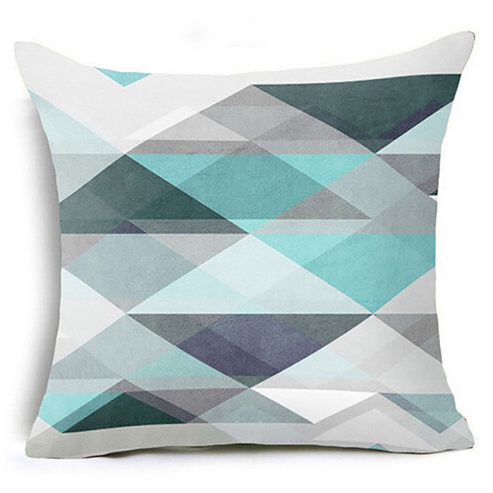 Modern Minimalist Living Room Pillowcase Set - Geometric Design, 45x45cm