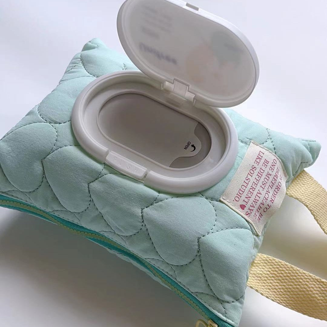 Portable Wet Tissue Box Holder with Removable Flip Cover - Multi-Color