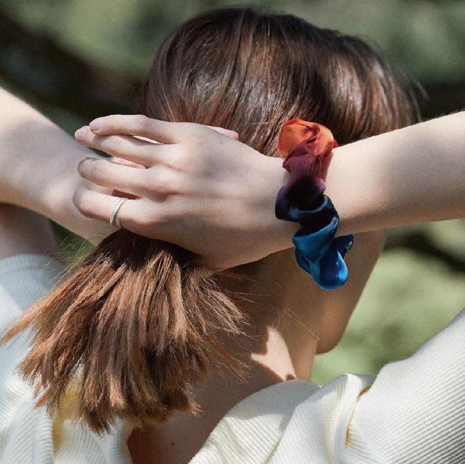 Silk Hair Tie - Romantic French Seamless Hair Accessory for Women