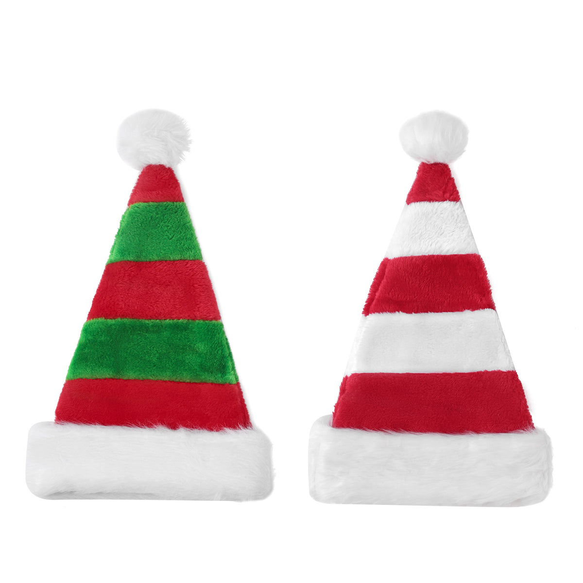 Adult and Children's Christmas Hat Set - Festive Winter Holiday Headwear