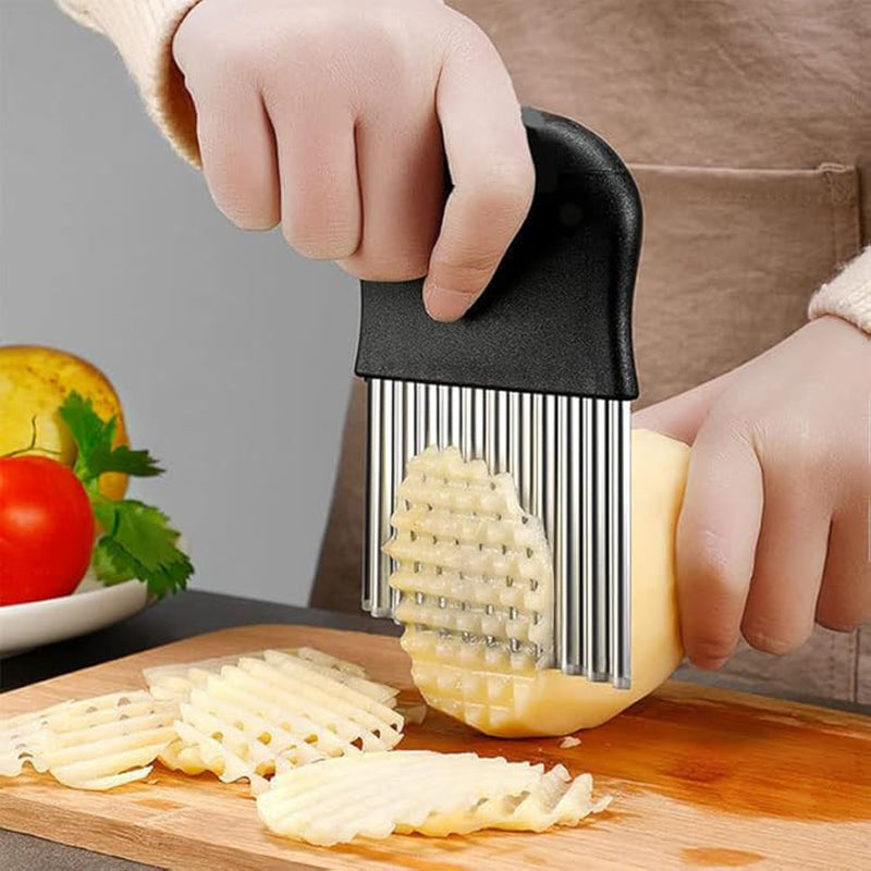 Stainless Steel Crinkle Cutter and French Fry Slicer