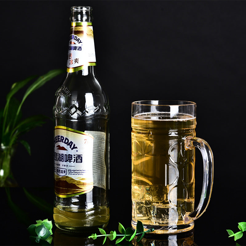 Plastic Pineapple Mug with Handle - 600ml Drinkware for Home & Bar