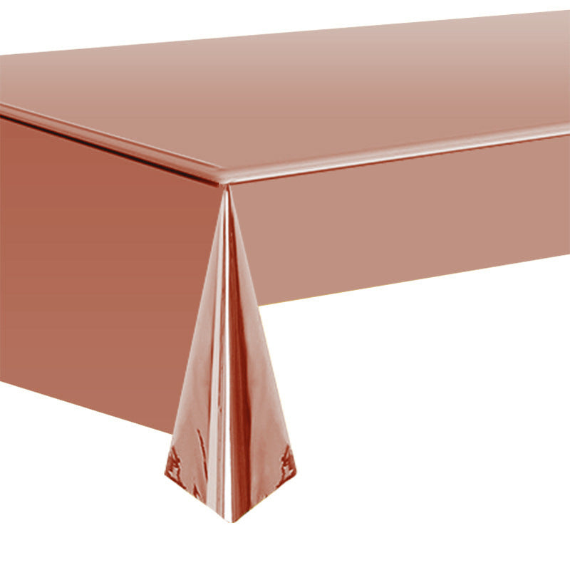 Disposable Aluminum Film Tablecloth for Parties 137x183cm Multiple Colors