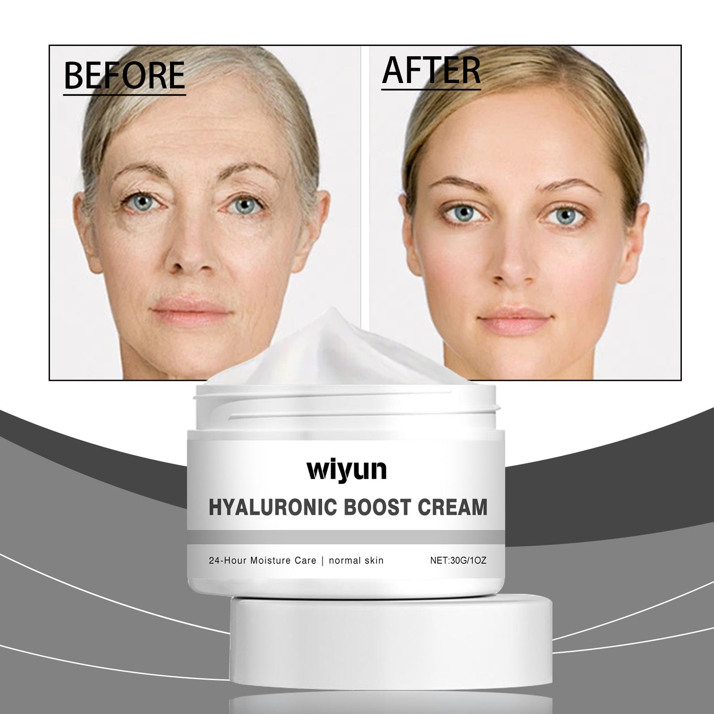 Hyaluronic Acid Moisturizing Cream with Shea Butter & Vitamin E