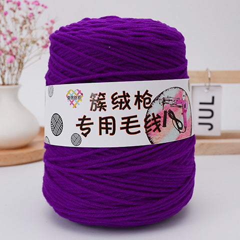 Handmade Wool Tufting Yarn for DIY Carpet Crafting – Long-Staple Cotton Wool