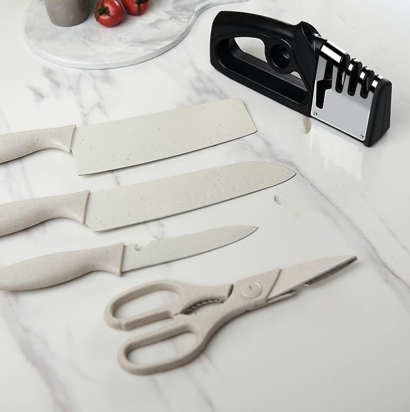 Kitchen Knife Sharpening Stone Fixable Angle Sharpener Household Tool Black