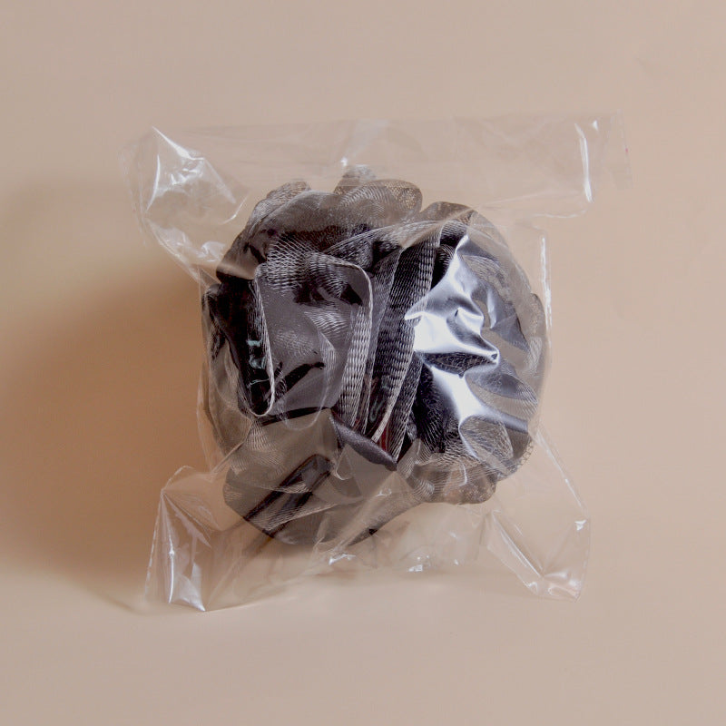 Men's Black Bamboo Charcoal Shower Ball - Home Bathroom Accessory