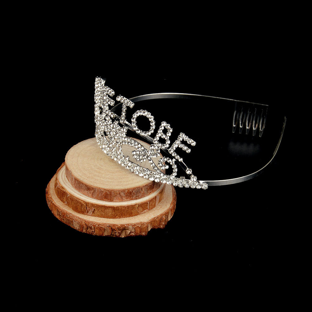Silver Bridal Crown Tiara for Wedding & Bride-to-Be