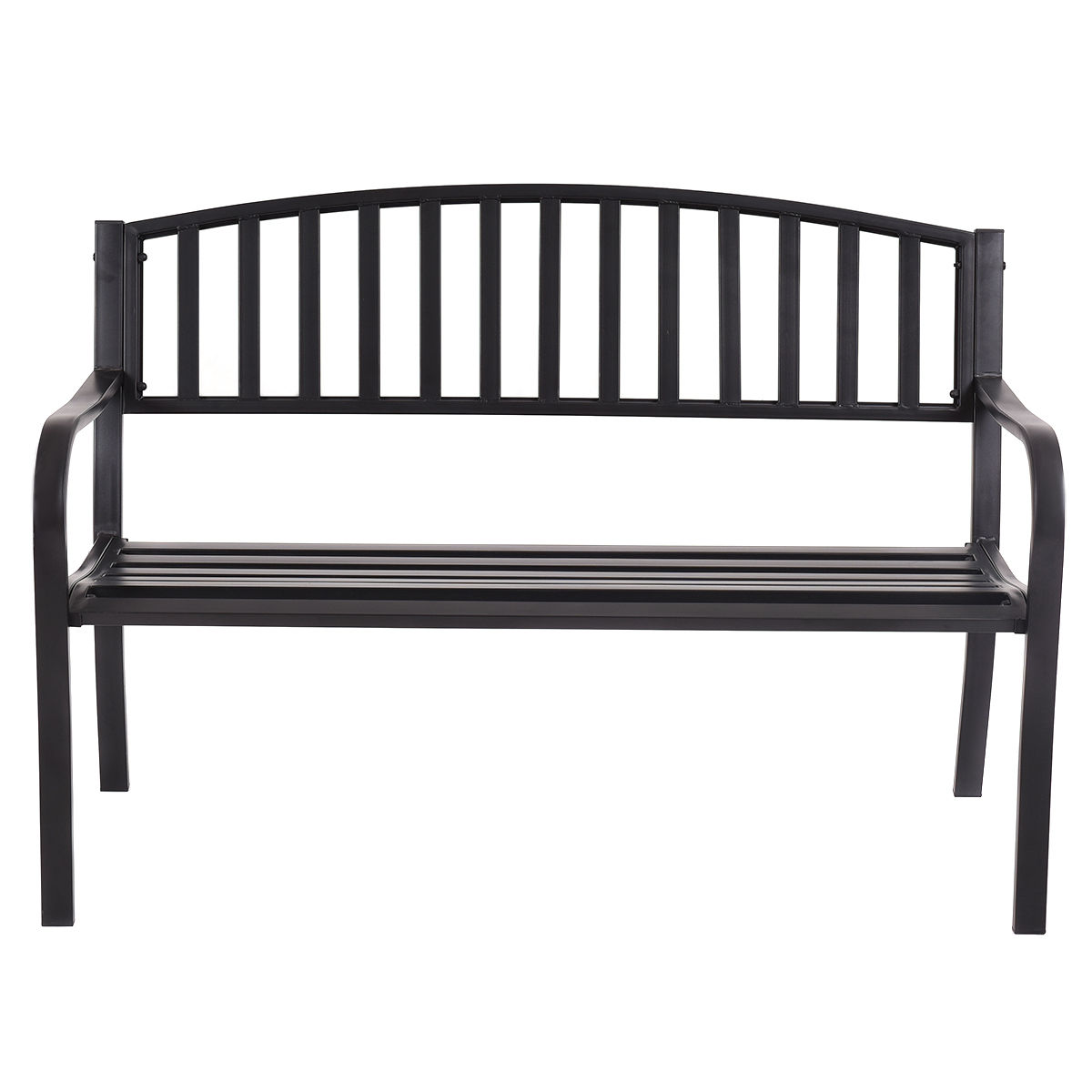 50 Inch Outdoor Patio Garden Loveseat Bench - Ergonomic Design