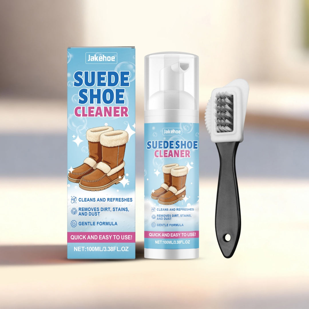 Suede Shoe Cleaning Set with 100ml Bottle & Brush - Shoe Care Kit