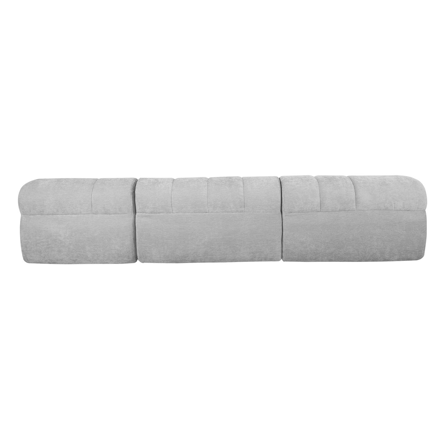 L-Shaped Sectional Sofa - Modern Grey Foam Couch with Chaise Lounge