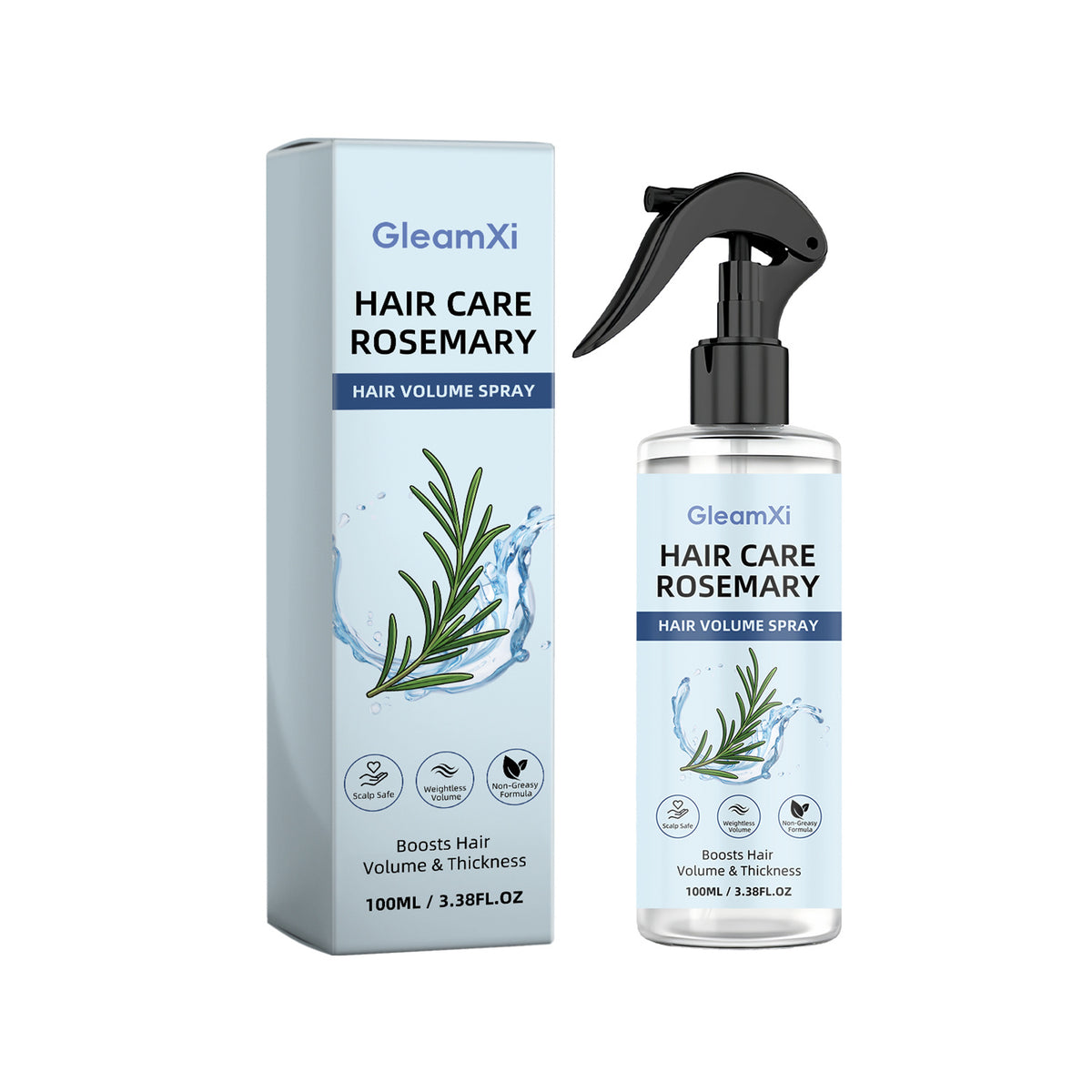 Rosemary Hair Spray 100ml - Fluffy Hair Care & Styling Product