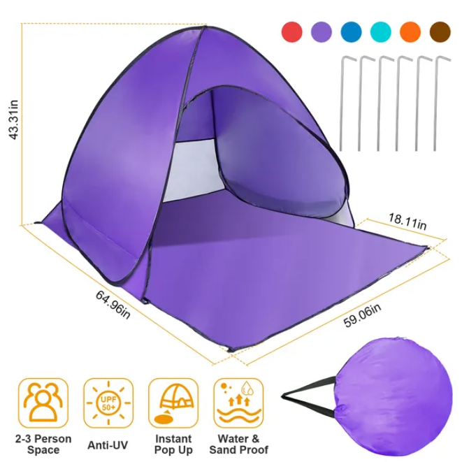 UV Resistant Automatic Waterproof Camping Tent Canopy