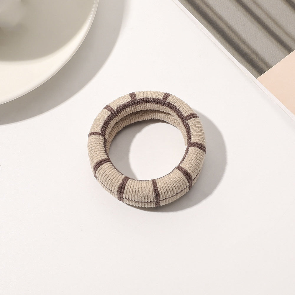Hair Ring Towel Coarse Rubber Strap Hair Accessory for Women
