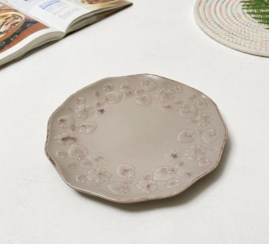 8-Inch Ceramic Plate Set for Kitchen Storage - Multiple Styles