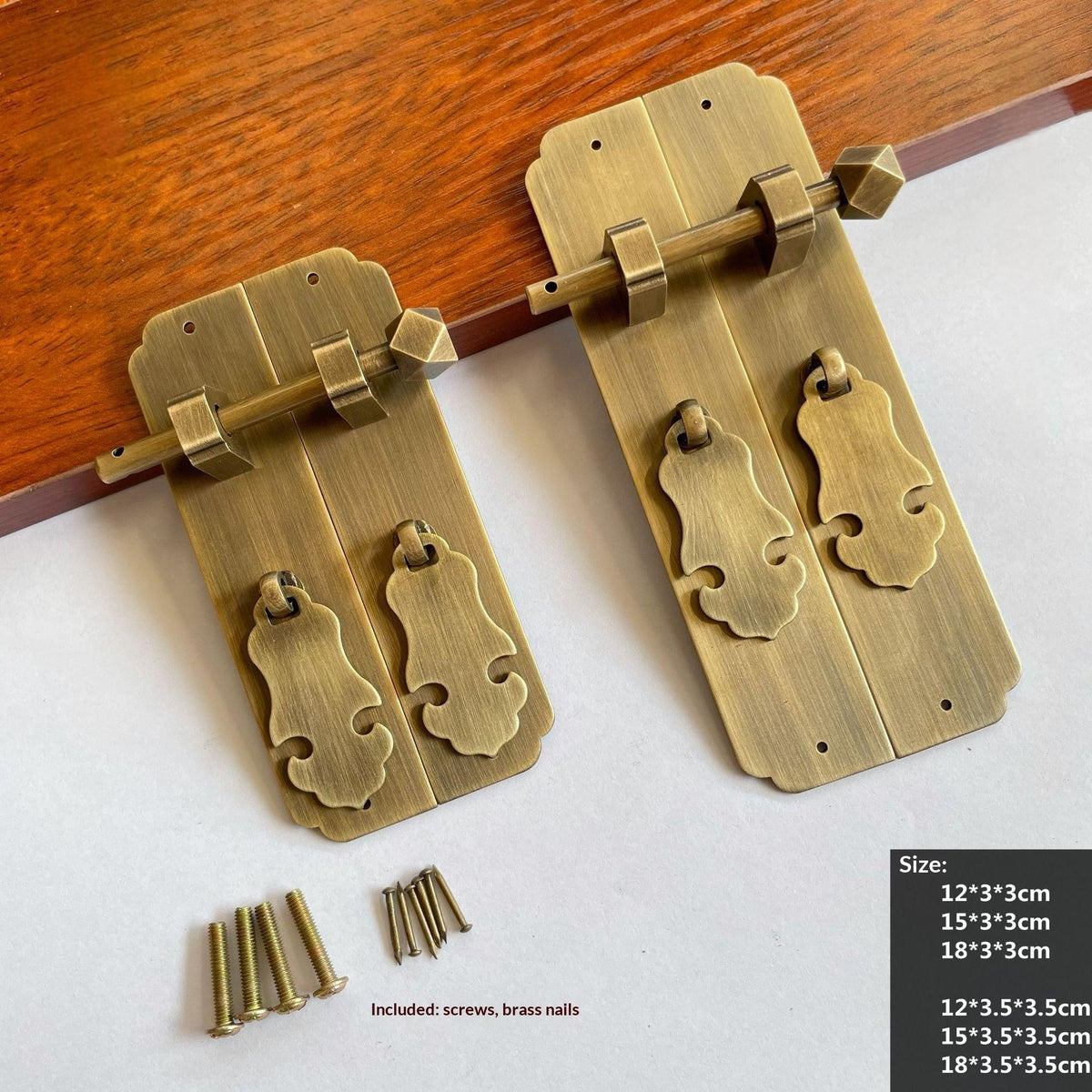 Brass & Bronze Cabinet Pull Handles - Classic Door Handle Set for Furniture