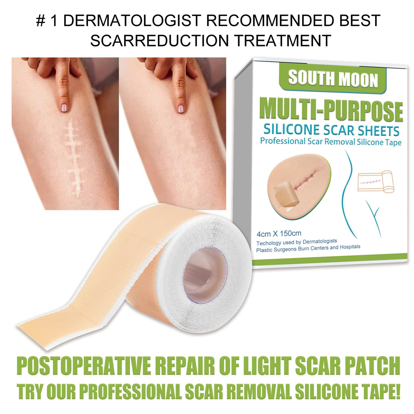 Silicone Scar Repair Patches for Skin Blemish Treatment