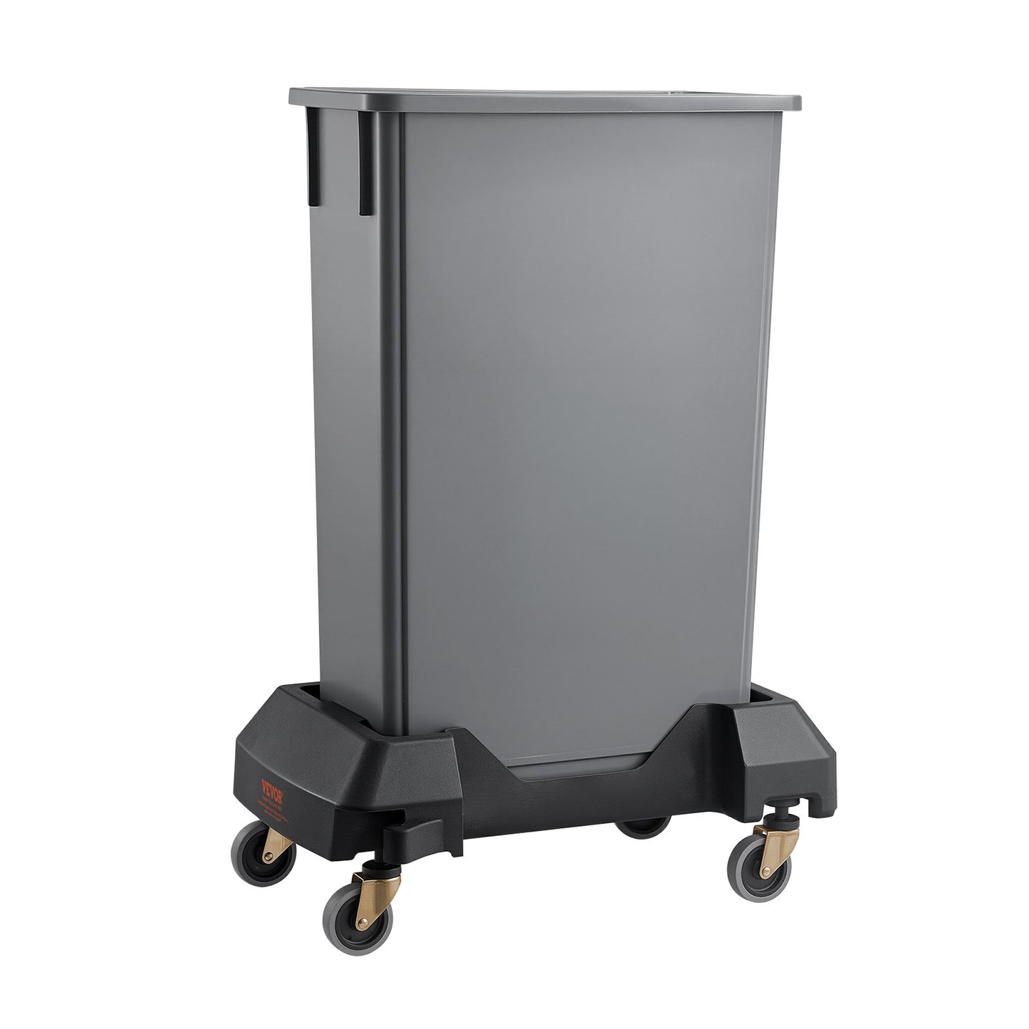 Heavy Duty Trash Can Dolly with Wheels for 16/23 Gal Bins - Black