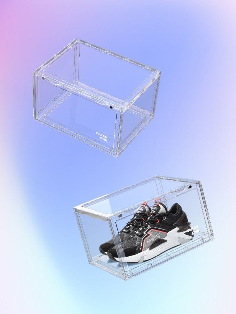 Transparent Shoe Storage Box - Dust-Proof Plastic Closet Organizer