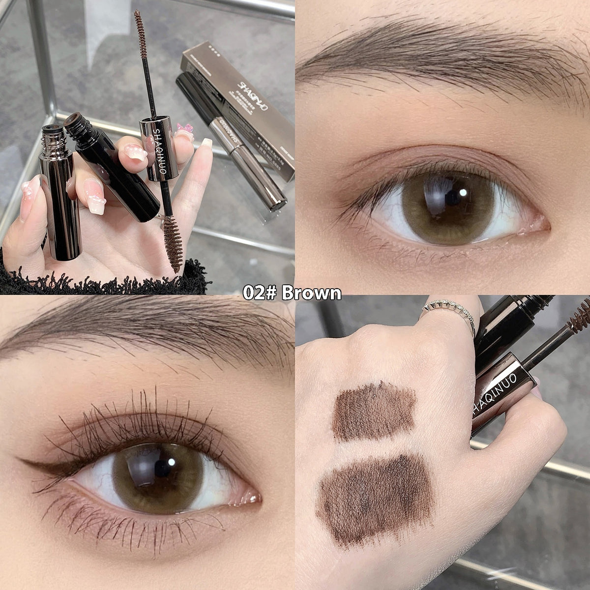 Long Curling Double-Headed Mascara for Long, Voluminous Lashes