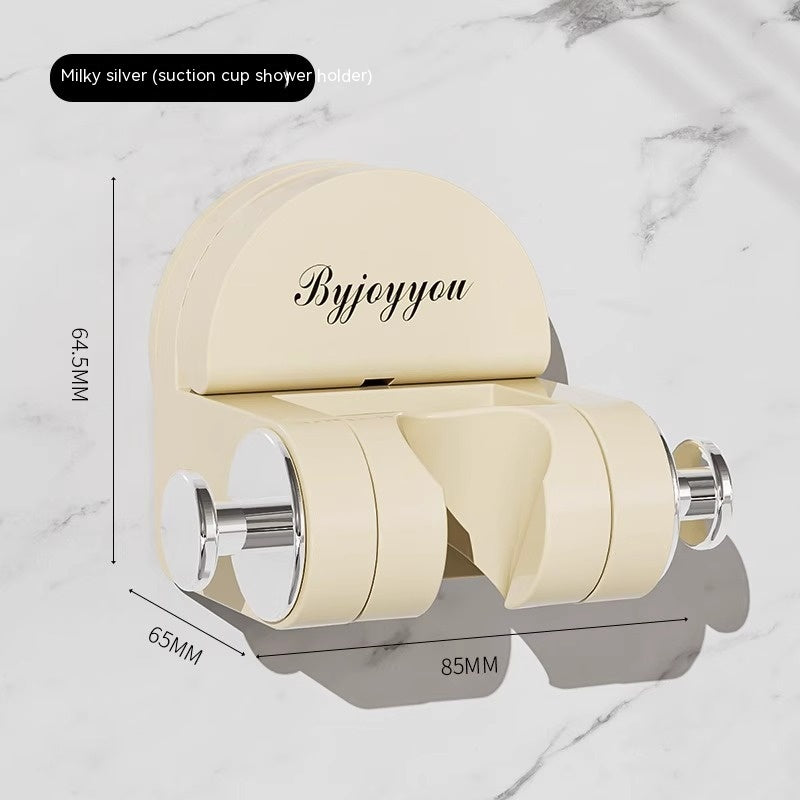 Universal Shower Head Bracket Adjustable Punch-Free Wall Mount for Bathroom