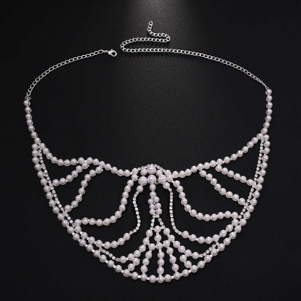 Rhinestone Party Mask - Metallic