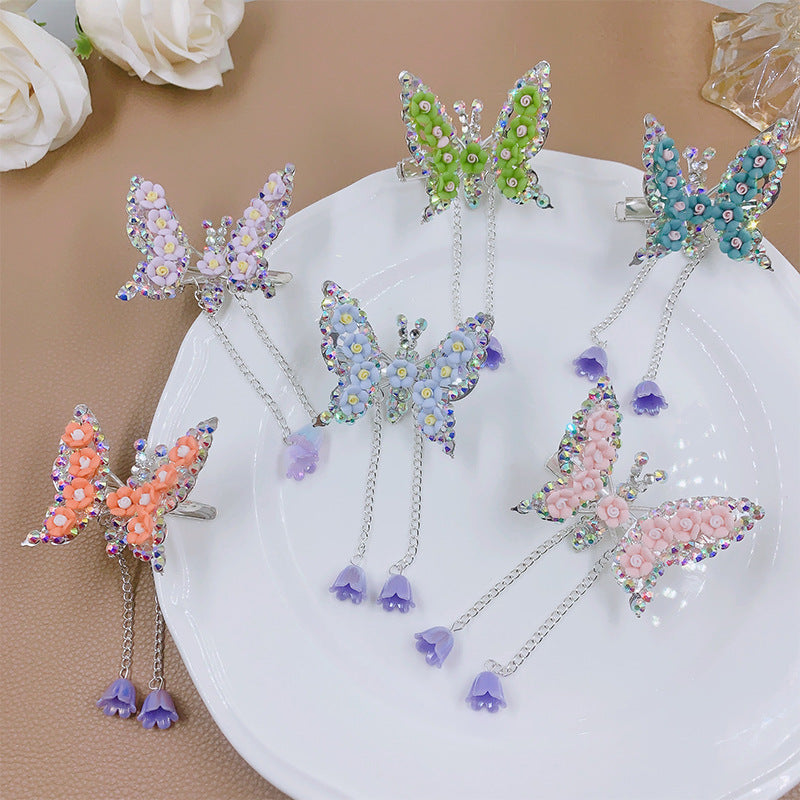 Children's Butterfly Hair Barrettes - Multiple Colors