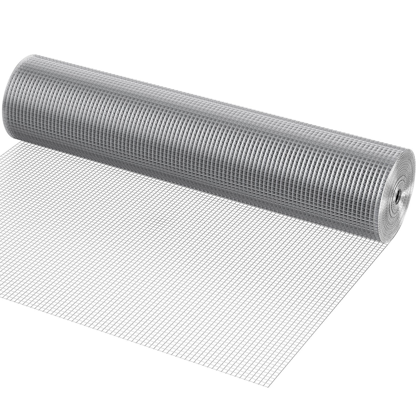 1/2 Inch Galvanized Wire Mesh Roll 48x100 Ft Chicken Fencing Support - Welded Garden Netting