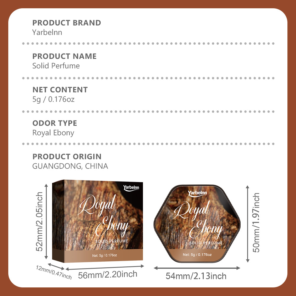Woody Solid Fragrance Balm for Men