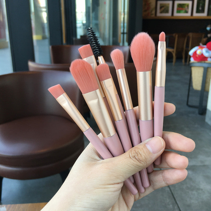 Mini Soft Makeup Brush Set with Storage Cases - Multiple Colors