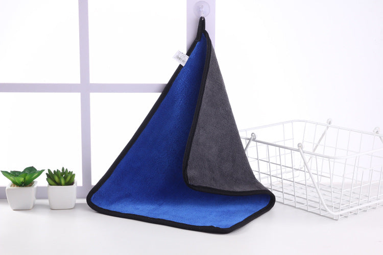 Coral Fleece Kitchen Cleaning Cloths - Multi-Color, Ultra-Fine Fiber, 400g/500g, 30x30cm/30x40cm