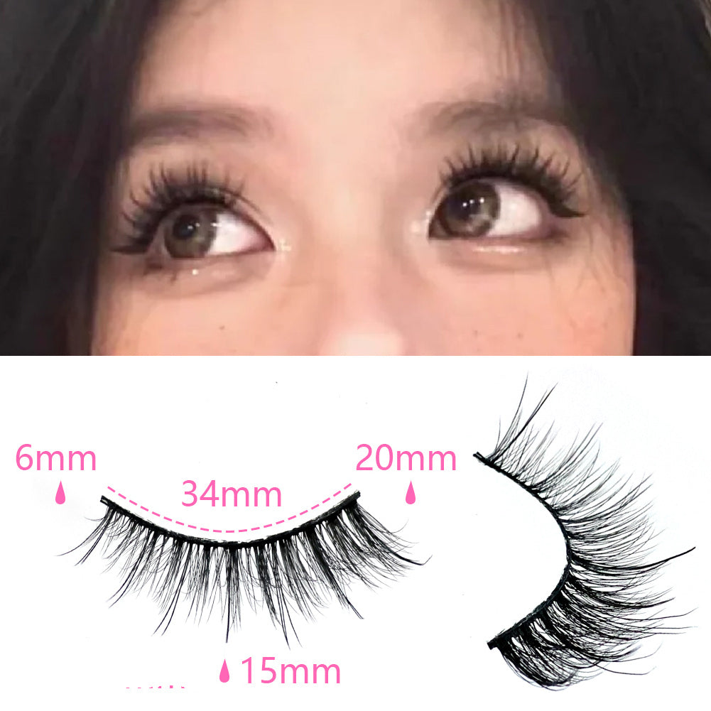 3D Multi-Layered False Eyelashes - Soft & Realistic Black Lashes