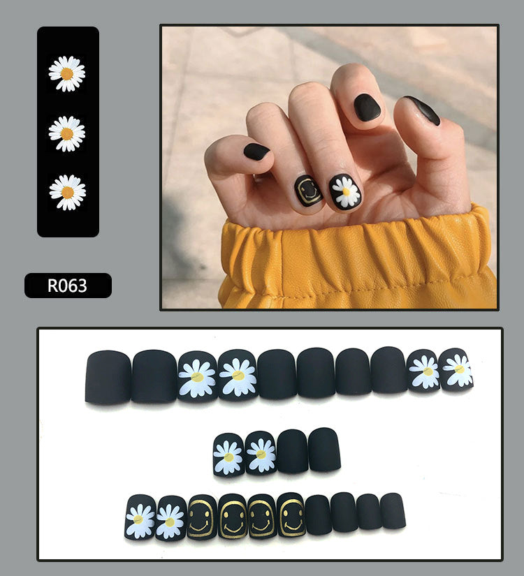 Removable Nail Stickers for Nail Art - 24 Pieces, Multiple Styles