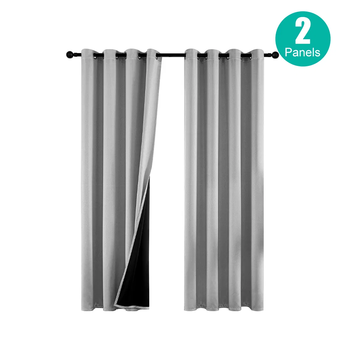 Thermal Insulated Blackout Curtains Set of 2 - 52" x 63"
