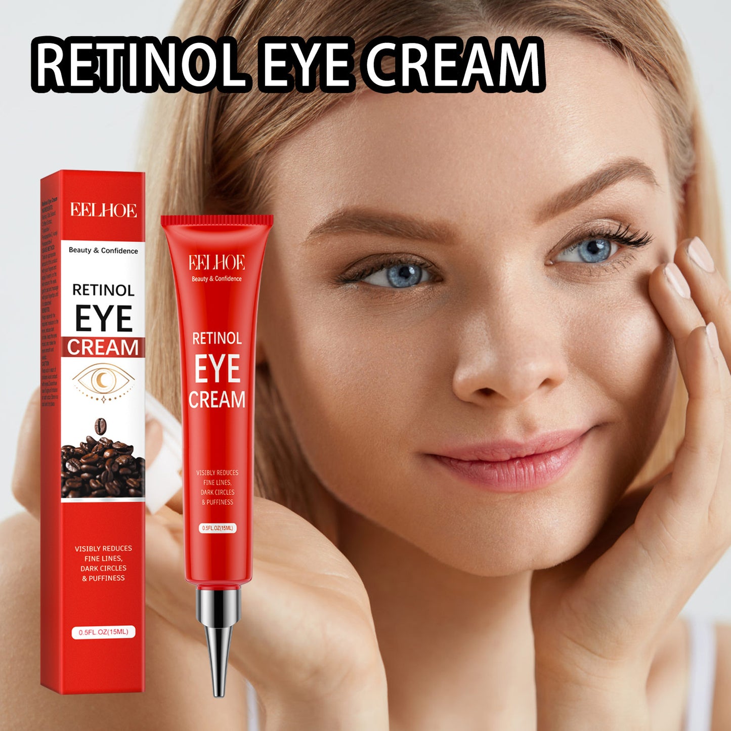 Retinol Eye Cream for Skin Moisturization 15ml - Anti-Aging Facial Care