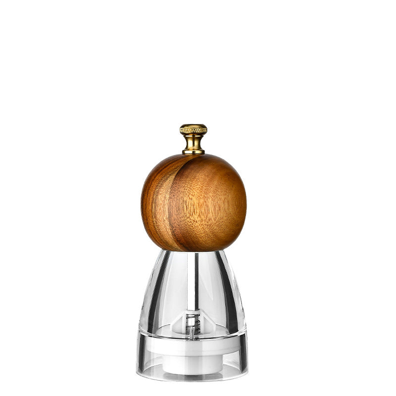 Manual Pepper Grinder with Acrylic or Stainless Steel Options - Kitchen Spice Mill