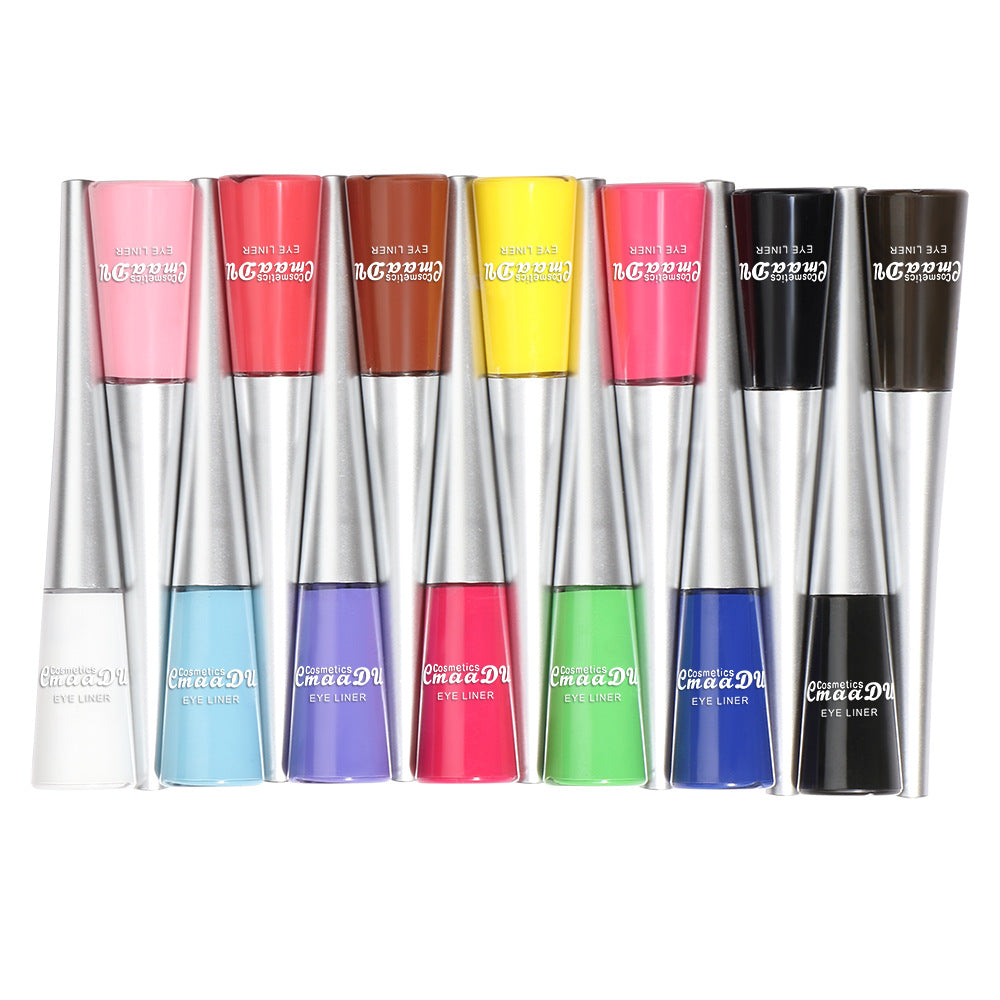 Liquid Eyeliner Set - 14 Quick-Drying Colors for Eye Makeup