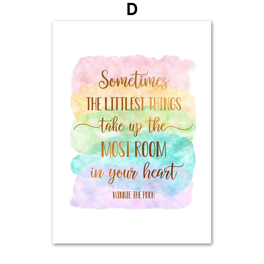Inspirational Quote Wall Art Canvas – Nordic Style Home Decor