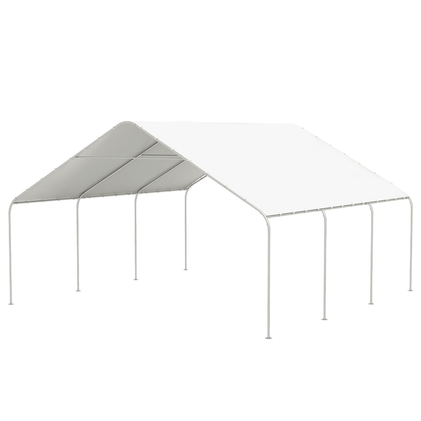 Portable Garage Canopy Tent - 19 x 19.5 ft Heavy-Duty Cover