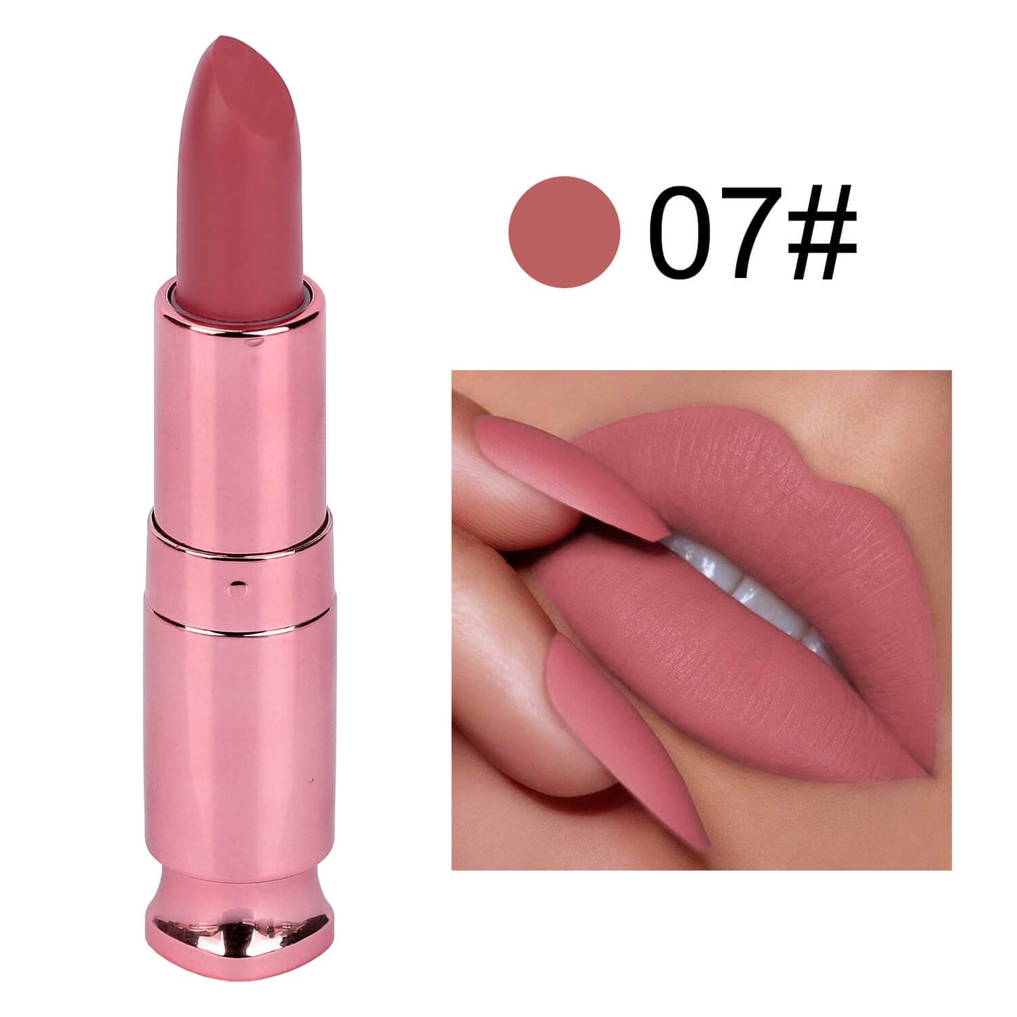 Long Lasting Matte Lipstick No Stain Easy to Color Lip Balm for Lips