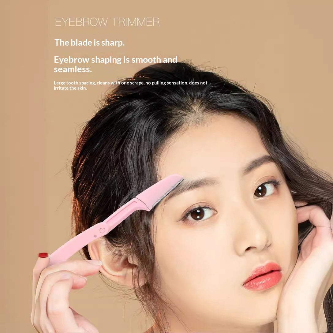 Women’s Anti-Scratch Eyebrow Trimming Kit for Beginners - Multiple Colors