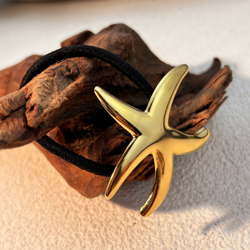 Stainless Steel Hair Band with Starfish Charm