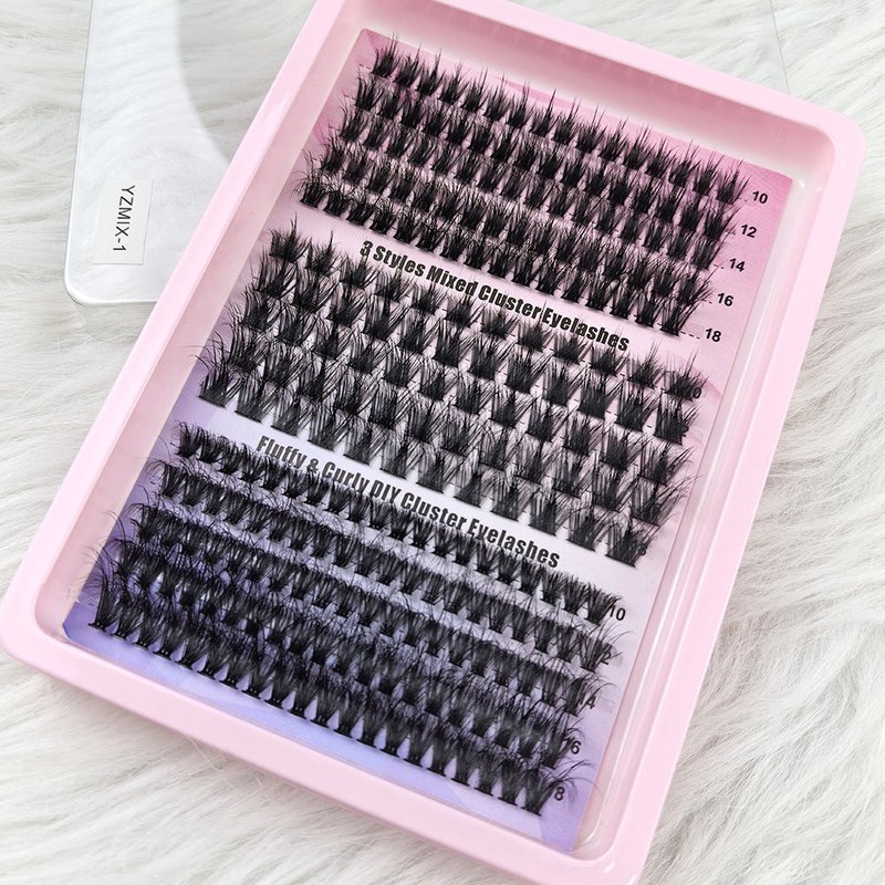 Large Capacity False Eyelashes Set with Mixed Styles for Eye Makeup