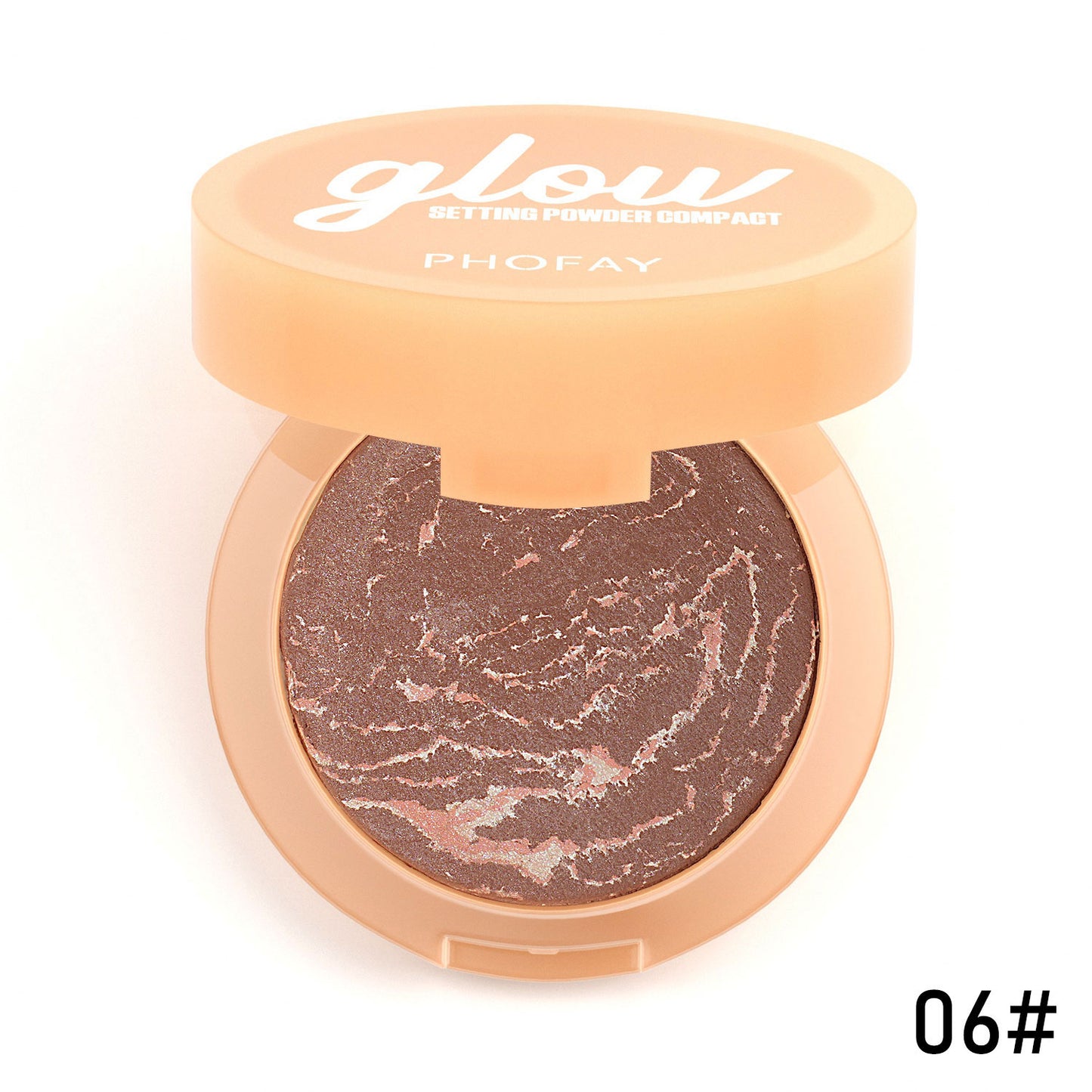 Matte Setting Powder Compact - Oil Control & Brightening Face Makeup