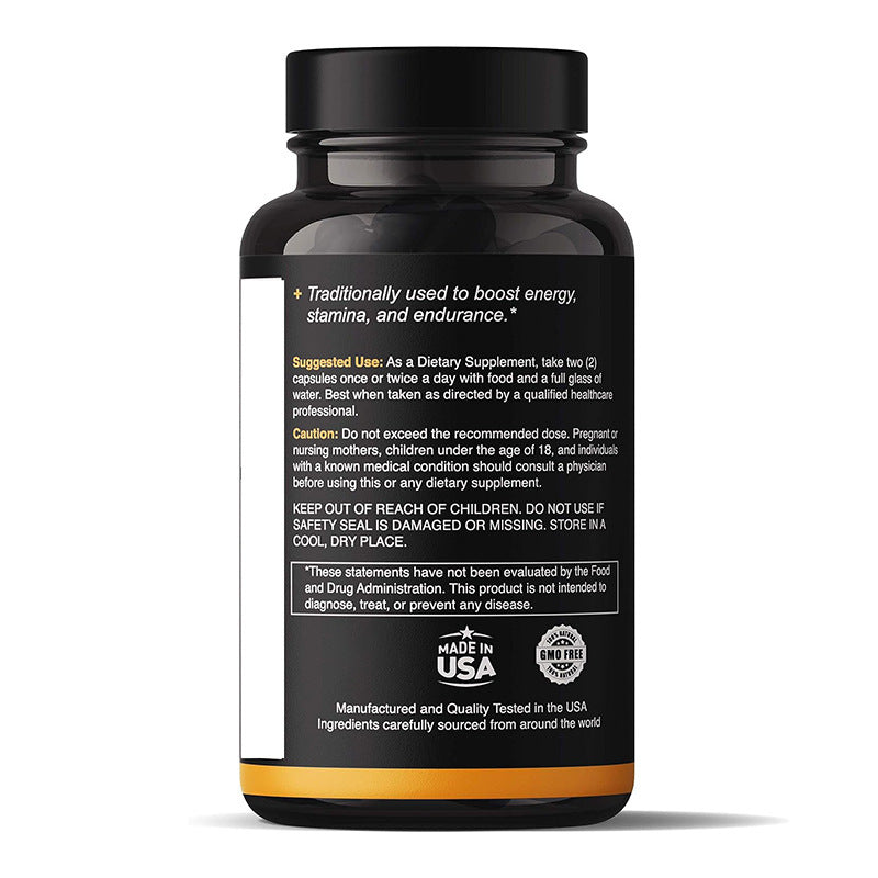 Maca Root Dietary Supplement Capsules - Natural Wellness Support