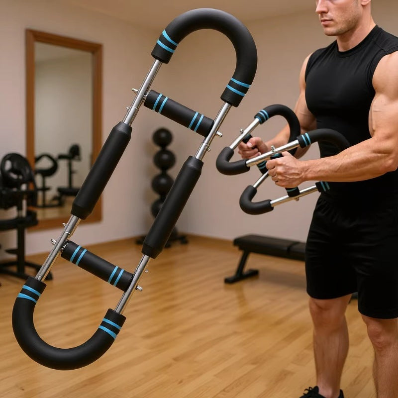 Three-Hole Arm Training Resistance Bar for Home Workouts