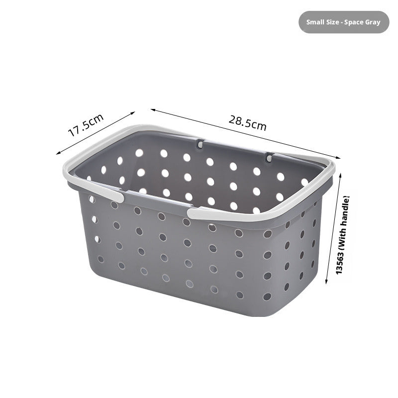 Medium Beige Clothes Basket - Durable Plastic Laundry Hamper, 1 Piece